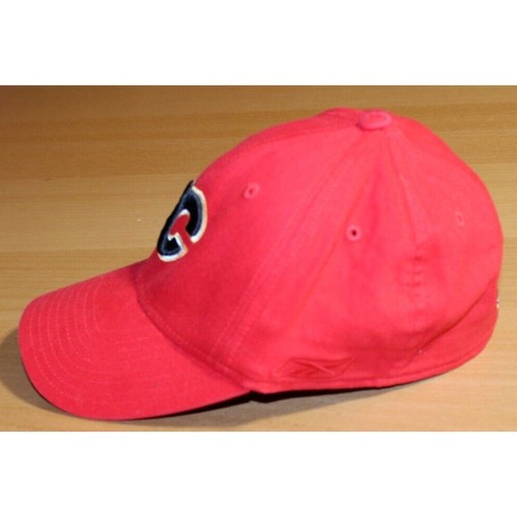 NHL Hockey Vintage Calgary Flames Stretch Baseball Hat Cap One Size Reebok Red - Picture 3 of 10